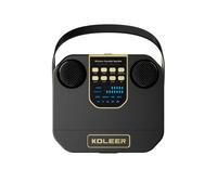 Zambuph Altavoz Bluetooth portátil con Altavoces de Potencia de 4 Pulgadas Gran Calibre para Disfrute acompañamiento Reverb Double, Negro