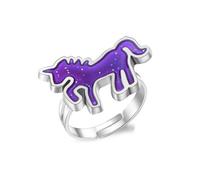 Zambuph Anillo de estado de ánimo, temperatura Color cambiable, sensación emoción, accesorios para dedos animales, rellenos bolsas termocrómicos, regalo