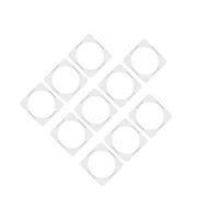 Zambuph Anillos de de cartón portátiles Cubiertas cera Hojas Lata cera para limpieza fácil El paquete incluye 10 piezas Collares protectores Anillos Collares calentadores doble