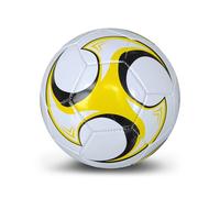 Zambuph Balón de competición de Equipo fútbol Cosido a máquina, balones fútbol para Patio recreo, tamaño 5, Entrenamiento Club, Deportes práctica al Aire Libre , Amarillo