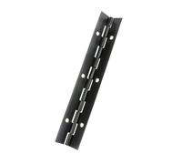 Zambuph Bisagra de piano de acero inoxidable alto rendimiento y resistencia para gabinetes y cajas Para madera. Bisagra piano resistencia y confiabilidad con, Negro, 150x30x1mm