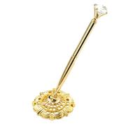 Zambuph Bolígrafos de Gel redondos, decoración de boda, bolígrafo, libro, accesorio firma, herramienta escritura suave, empresa bancaria Hotel, Gran Joya/Oro