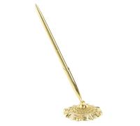 Zambuph Bolígrafos de Gel redondos, decoración de boda, bolígrafo, libro, accesorio firma, herramienta escritura suave, empresa bancaria Hotel, chapado en oro