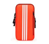 Zambuph Bolsa de Brazo portátil para teléfono móvil para Hombre y Mujer, Bolsa de Almacenamiento Ajustable para Senderismo, Viaje, Jogging, Soporte para teléfono móvil Fitness, Naranja