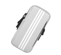 Zambuph Bolsa de Brazo portátil para teléfono móvil para Hombre y Mujer, Bolsa de Almacenamiento Ajustable para Senderismo, Viaje, Jogging, Soporte para teléfono móvil Fitness, Gris