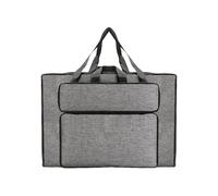 Zambuph Bolsa de transporte para materiales de arte con tela de nailon impermeable y un compartimento grande para facilitar el acceso y la organización de, Gris