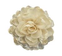 Zambuph Broche floral para el ojal, accesorio para ropa, con flor de seda para realzar el atuendo de boda y eventos, realzando el encanto general. El broche sirve accesorio para, beige