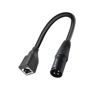 Zambuph Cable adaptador XLR hembra de 3 pines para transmisión de señal audio Ethernet DMX para estudios grabación y equipos iluminación LED.