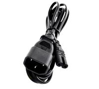 Zambuph Cable de alimentación C14 a C7 IEC 60320, 10 A, 250 V, Cable de extensión Cuadrado 2 x 75 mm, Aislamiento PVC y Cobre, certificación CE 3C KC, para PC, Ordenador, PDU, SAI, DJ, iluminación