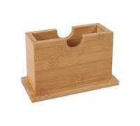 Zambuph Caja de pañuelos de bambú para guardar servilletas, extracción suave, para oficina, baño, fácil acceso, regalo, dispensador de servilletas