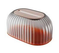 Zambuph Caja de papel, pañuelos de elevación, resorte escritorio, servilletero impermeable, dispensador, hogar, sala estar, encimera baño, Negro transparente