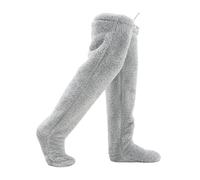 Zambuph Calcetines largos y difusos Opciones cómodas y cálidas para dormir en casa y un estilo vibrante durante los días de clima frío Calcetines largos y difusos hasta la