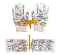 Zambuph Calcetines y guantes de reflexología: juego de herramientas masaje para maximizar la comodidad y los beneficios para la salud al trabajar los puntos acupresión. Calcetines con esquema