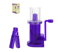 Zambuph Carrete de tejer con manivela Proceso de tejido suave y uniforme en todo momento Haciendo que el proceso tejido sea suave y uniforme sin interrupciones Muñeca tejer con manivela, púrpura