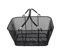 Zambuph Cesta de compras elegante con asas, lo suficientemente grande para contener artículos de supermercado en tiendas y espacios cocina, exhibir accesorios o almacenar artículos diversos, que