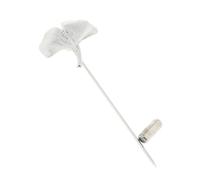 Zambuph Chic Ginkgo Broche Pin De Solapa Insignia Para Hombres Mujeres Clips De Corbata Bufanda Sombrero Joyería De Moda Boda Eventos Nupcial Clips De Corbata Broche Bar Fiesta