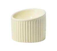 Zambuph Comedero Inclinado para Gatos, Cuencos elevados Antideslizantes Que promueven hábitos alimenticios saludables, Regalo para dueños y colegas. Cuencos, Amarillo, 13.7 x 11 cm
