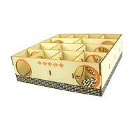 Zambuph Cómoda casa de Juegos para Ratas y Ratones, Laberinto Duradero, túnel para diversión y Agilidad, Laberinto de para Madera, Juguete para Mantener a, 20.8 x 19.8 x 6 cm