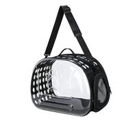 Zambuph Cómodo transportín portátil para gatos, bolsa de burbujas transparente, plegable, ideal para viajes y ocio, con amplia visibilidad para disfrutar del sol y el paisaje en cualquier momento. Con