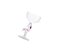 Zambuph Copas de jugo de vino copa cóctel paja doble elegante para bola bar para entretenimiento, Rosa, 17.5x9x8cm