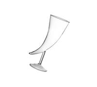 Zambuph Copas de jugo de vino copa cóctel paja doble elegante para bola bar para entretenimiento, Transparente, 23.1x8x8.7 CM