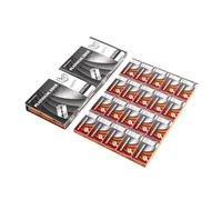 Zambuph Cuchillas de afeitar para hombres, hoja afilada de acero inoxidable, maquinillas afeitar seguridad, accesorios afeitado para depilación barba, herramienta belleza para salón, Tipo 2