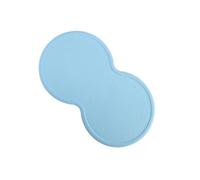 Zambuph de Silicona, tapete para alimentación, fácil de Limpiar para Perros y Gatos, Silicona con Forma Nube, tapete para alimentación, Gel sílice, Azul Claro