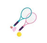 Zambuph Desafía a Tus Amigos y Familiares con Estos Juegos de bádminton y Raquetas de Tenis para niños Raquetas Tenis para niños Juegos bádminton Playa para Patio Trasero 1 Pelota Pelota portátil