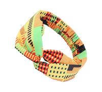Zambuph Diadema de ganchillo Estampado floral Turbante deportivo colorido Sombrero de ganchillo Envoltura elástica para Yoga cara Gimnasio Correr, Verde