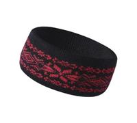 Zambuph Diadema elástica para ciclismo, adultos, ejercicio, cálida, de punto, para actividades invernales, calentador de orejas para correr, deportes, gorro ganchillo, Rojo, 11x25cm