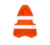 Zambuph Disfraz de cono de tráfico Disfraces de Halloween para niños Temas únicos de atuendo naranja brillante y fiestas de disfraces creativas que garantizan una alegría, Naranja, L a XL