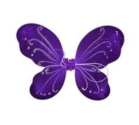 Zambuph Disfraz de Hada Mariposa Colorida para niños, Accesorios de Cosplay para Bodas, carnavales y representaciones teatrales, Disfraz de Hada con alas, Cosplay, Disfraces de , Púrpura , 35 x 42 cm