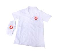 Zambuph Disfraz de médico para niños con Para bata y gorro de enfermera. Mejora la experiencia de juego de rol para mentes jóvenes y creativas. Accesorio de disfraz para juego