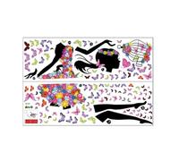 Zambuph Embellece la decoración del hogar con varios temas y diseños de pegatinas de pared PVC, pegatinas pared chica mariposa, creativas, impermeables