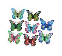 Zambuph Escultura de pared con forma de gato. Elegante diseño con mariposas. Ideal para interiores y exteriores. Crea un natural, las mariposas volaran en tu jardín o casa.