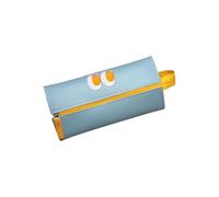 Zambuph Estuche de lápices de Cuero con Bonito Bordado Dibujos Animados, asa elevación con Cremallera, Bolsa bolígrafo Escolar Repuesto para niños, Regalo cumpleaños, Lago Azul