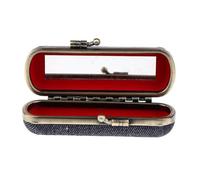Zambuph Estuche Retro de Hierro con Clip para lápiz Labial y Espejo: ¡Organiza Tus lápices labiales y Joyas!