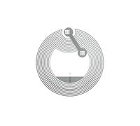 Zambuph Etiqueta redonda NTAG213, 50 Uds., pegatinas de comunicación de campo cercano compatibles con todos los teléfonos, etiquetas Rfid NTAG213 25mm, rotundidad