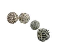 Zambuph Exquisitos Juguetes de Conejillo de Indias Tejidos a Mano, Materiales Seguros para diversión sin Fin y Juego Juguetes, palitos heno Natural algodón alegría Infinita, 1.2.3.4 Conjunto