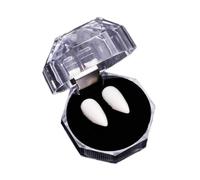 Zambuph Fácil de usar, colmillos de vampiro y zombi, accesorios blancos para dientes falsos para representaciones teatrales, accesorios para eventos de disfraces, es un buen