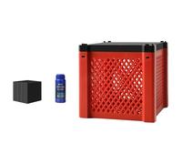Zambuph Filtro de carbón Vegetal Rojo para bebederos de,un Conjunto | filtración y control de olores, filtro de PVC Filternatur para bebederos de caballos y estanques.