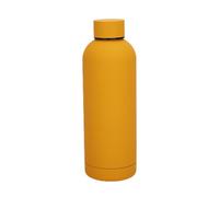 Zambuph Frasco de vacío de 500ML para exteriores, botella gran capacidad, vaso aislado, botellas agua, vasos para viajes, suministros para bebidas oficina, Naranja