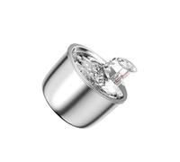 Zambuph Fuente silenciosa de Acero Inoxidable para Gatos con Funciones Ajustables y Ciclo de filtrado Agua Que Garantiza Agua Limpia para Mascotas sanas. El dispensador Corriente para Beber es