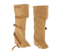 Zambuph Funda para botas piratas, polainas medievales, cubrebotas de soldado, impermeables, estilo steampunk, duraderas y fáciles de usar, cubrezapatos piratas, cubrepiernas medievales