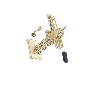 Zambuph Grúa de Ciencia DIY, Modelo Educativo, Juguete, Proyecto de Regalo, ensamblaje Torre grúa para Madera para Ciencias, Kit para niños, Habilidades Aprendizaje, Modelo Educativo, Juguete para