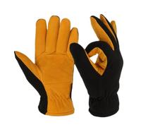 Zambuph Guantes cálidos de Invierno a Prueba de Viento Guante Cuero Amarillo Esquí térmico Resistente a desgarros Protección Laboral Mitones Deportivos Ciclismo, Metro
