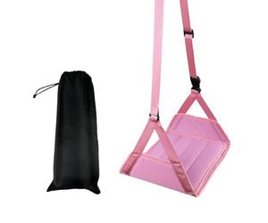 Zambuph Hamaca plegable con reposapiés para viajes en avión, portátil, ajustable, relajante, para oficina, vuelos de larga distancia, kit esencial para coche, B