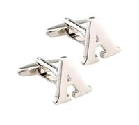 Zambuph Impresionantes gemelos para hombre. Gemelos de moda. Regalo elegante para amigos, novios, padres, ocasiones especiales. con letras para hombre. Una letra única que puede ser un regalo para