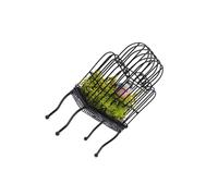 Zambuph Jaula de pájaros en Miniatura de Metal Que realza Las escenas Casas muñecas con características Decorativas únicas y una versátil casa pájaros a Escala 1:12 o Escena en Miniatura. , Negro