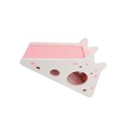 Zambuph Jaula para casa de hámster para Mascotas, fácil de cuidar, Patio recreo para hámster Lindo y juguetón, Accesorios para bajo Mantenimiento, Conejillo Indias, Un Rosa